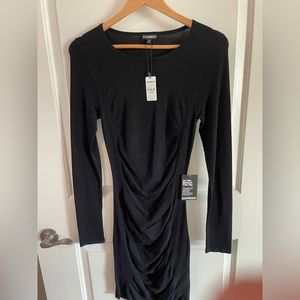 Express Black long sleeve sweater dress.